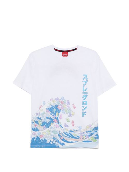 T-shirt bambino Sprayground bianca a manica corta Sprayground kids | SPY1435X
